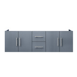Lexora Geneva 60" Dark Grey Wall Mount Vanity Cabinet Cabinet Only