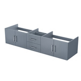 Lexora Geneva 80" Dark Grey Wall Mount Vanity Cabinet Cabinet Only