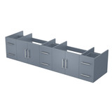 Lexora Geneva 84" Dark Grey Wall Mount Vanity Cabinet Cabinet Only