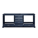 Lexora Dukes 80" Navy Blue Vanity Cabinet Only