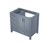 Lexora Jacques 36" Dark Grey Vanity Cabinet Cabinet Only - Right Version