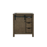 Lexora Marsyas 30" Rustic Brown Vanity Cabinet Cabinet Only