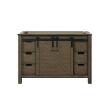 Lexora Marsyas 48" Rustic Brown Vanity Cabinet Cabinet Only