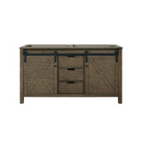 Lexora Marsyas 60" Rustic Brown Vanity Cabinet Cabinet Only