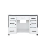 Lexora Ziva 48" White Vanity Cabinet Only