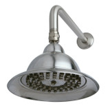 Kingston Brass K306C8CK 6" Dia. Bell Shape Shower Head With 12"Shower Arm Combo - Brushed Nickel