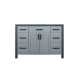Lexora Ziva 48" Dark Grey Vanity Cabinet Cabinet Only