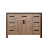 Lexora Ziva 48" Rustic Barnwood Vanity Cabinet Cabinet Only