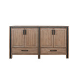 Lexora Ziva 60" Rustic Barnwood Vanity Cabinet Cabinet Only