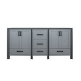 Lexora Ziva 72" Dark Grey Vanity Cabinet Cabinet Only