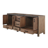 Lexora Ziva 80" Rustic Barnwood Vanity Cabinet Cabinet Only