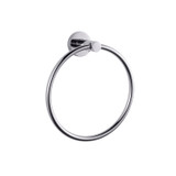 Lexora Bagno Nera Stainless Steel Towel Ring - Chrome