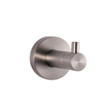 Lexora Bagno Nera Stainless Steel Robe Hook - Satin Nickel