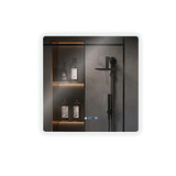 Lexora Lugano 36" Wide x 36" High LED Mirror w/ Defogger