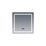 Lexora Caldona 36" Wide x 32" High LED Mirror w/ Defogger