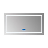 Lexora Caldona 60" Wide x 32" High LED Mirror w/ Defogger