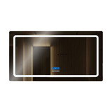 Lexora Caldona 60" Wide x 32" High LED Mirror w/ Defogger