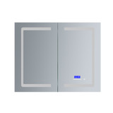Lexora Bracciano 36" Wide x 32" High LED Medicine Cabinet w/ Defogger