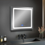 Lexora Bracciano 30" Wide x 36" High LED Medicine Cabinet w/ Defogger