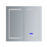 Lexora Bracciano 36" Wide x 36" High LED Medicine Cabinet w/ Defogger