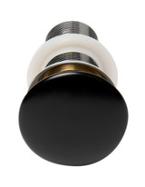 ALFI Black Matte Ceramic Mushroom Top Pop Up Drain for Sinks without Overflow - AB8055-BM