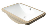 ALFI ABC603 White 24" x 17" Rectangular Undermount Ceramic Sink