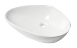 Alfi ABC914 White 23" x 13" Fancy Above Mount Ceramic Sink