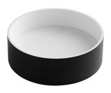 ALFI Black Matte 15" Round Solid Surface Resin Sink - ABRS15RBM