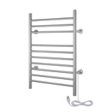 WarmlyYours TW-F10BS-HP Infinity Towel Warmer, Brushed, Dual Connection, 10 Bars