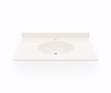 Swanstone Chesapeake 37" W x 22" D Single Bowl Vanity Sink & Counter Top in Bisque - CH02237.018