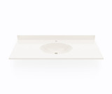 Swanstone CH02249.018 Chesapeake 22 x 49 Single Bowl Vanity Sink & Counter Top in Bisque