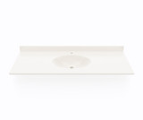 Swanstone CH02255.018 Chesapeake 22 x 55 Single Bowl Vanity Sink & Counter Top in Bisque