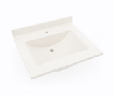 Swanstone Contour 22 x 25 Single Bowl Vanity Sink & Counter Top in Bisque - CV02225.018