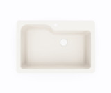 Swanstone KS03322SB.018 22 x 33 Undermount Or Drop-In Single Bowl Sink in Bisque