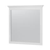 Craft + Main Hollis 32" Wide x 32 Inch High Framed Wall Mirror - White - HOWM3232
