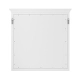 Foremost Hollis 32" Wide x 32 Inch High Framed Wall Mirror - White