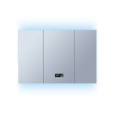 Lexora Savera 48" Wide x 32" Tall LED Medicine Cabinet w/ Defogger
