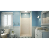 DreamLine QWALL-VS 44-48 in. W x 41-1/2 in. D x 76 in. H Acrylic Backwall Kit in Biscuit