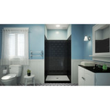 DreamLine QWALL-VS 44-48 in. W x 41-1/2 in. D x 76 in. H Acrylic Backwall Kit in Black