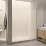 DreamLine QWALL-VS 56-60 in. W x 41-1/2 in. D x 76 in. H Acrylic Backwall Kit in White