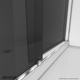 DreamLine Essence 44-48 in. W x 76 in. H Frameless Smoke Gray Glass Bypass Shower Door in Chrome