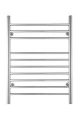 WarmlyYours Infinity Towel Warmer, Polished, Dual Connection, 10 Bars - TW-F10PS-HP