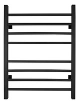 WarmlyYours Sierra Towel Warmer, Black, Dual Connection, 8 Bars - TW-SR08KS-HP