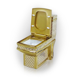 Maison De Philip Decorative Gold One Piece Toilet with Seat - Rom-24G-TLT