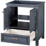 Foremost BABVT3122D-RG Brantley 31" Harbor Blue Vanity With Rushmore Grey Granite Counter Top With White Sink