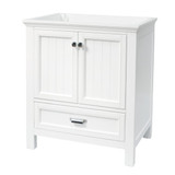 Foremost BAWVT3122D-QGG Brantley 31" White Vanity With Galaxy Gray Quartz Counter Top With White Sink