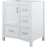 Foremost EHWVT3122D-SWR Everleigh 31" White Vanity With Silver Crystal White Counter Top With White Sink