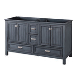 Foremost BABVT6122D-QIW Brantley 61" Harbor Blue Vanity With Iced White Quartz Counter Top With White Sink