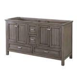 Foremost BAGVT6122D-QGG Brantley 61" Distressed Grey Vanity With Galaxy Gray Quartz Counter Top With White Sink