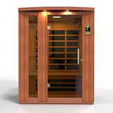 Dynamic Lugano 3-person Ultra Low EMF (Under 3MG) FAR Infrared Sauna (Canadian Hemlock)